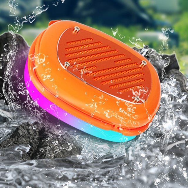 High Quality Waterproof Mini Portable LED Light Bluetooth Speaker for Listen to Music