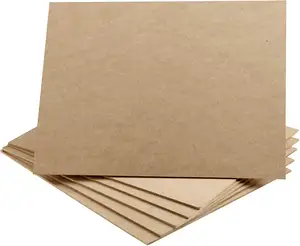 Tablero de fibra de madera maciza de mdf, 6x8 pulgadas, marrón, 3mm, de densidad media