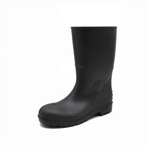 รองเท้าบูทยางกันฝนสำหรับผู้หญิง หัวเหล็ก ป้องกันการลื่น ป้องกันการกระแทก รองเท้าทำงานนิรภัย ผลิตจาก PVC กันน้ำ สำหรับฤดูหนาว ทำจากวัสดุ EVA ใช้ซ้ำได้ เหมาะสำหรับทำสวน - Product Image 1