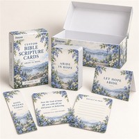Cartes de prière dévotionnelles personnalisées avec des versets bibliques ABIDE in HOPE KJV, 57x87mm, lot de 40 cartes, cadeau chrétien