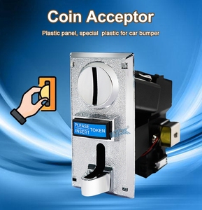 ตัวรับเหรียญหลายชนิด ตัวรับเหรียญอิเล็กทรอนิกส์แบบม้วนลง กลไกการเลือกเหรียญ เครื่องจำหน่ายสินค้าอัตโนมัติ เกมอาร์เคด แลกตั๋ว - Product Image 2