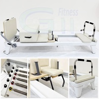 Reformer Pilates Commercial avec Système de Rétroaction Automatique des Cordes, Lit de Pilates de Qualité Professionnelle avec Système de Rétroaction Automatique des Cordes