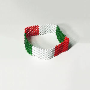 <span class=keywords><strong>Bracelet</strong></span> perlé avec drapeaux de Grande-Bretagne, du <span class=keywords><strong>Portugal</strong></span>, de la Pologne, de l'Espagne, de l'Italie, de la Belgique, de l'Irlande, de la Turquie et de l'Albanie, par Liberty Gifts - Product Image 4