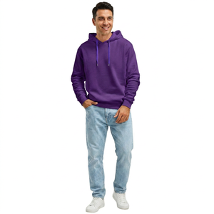 Sweat à capuche unisexe en polaire épaisse, élégant et durable, séchage rapide, respirant, décontracté, polyester/coton, hiver - Product Image 1