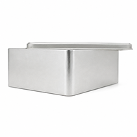 Boîte de rangement rectangulaire personnalisée en fer blanc avec couvercle – Contenant métallique durable pour solutions d'emballage cadeau et de vente au détail