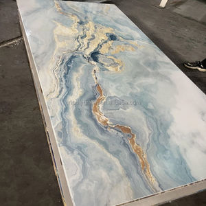 Panel de PVC Decorativo para Pared de <span class=keywords><strong>TV</strong></span>, Resistente al Agua, con Diseño de Mármol UV, 1220*2440, Gran Venta - Product Image 1