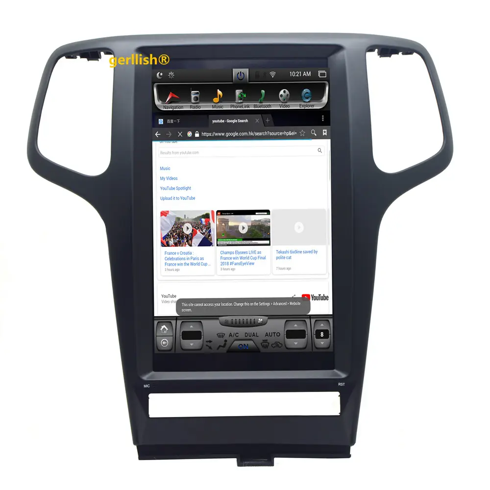 13,6 zoll tesla stil vertikale bildschirm auto radio stereo-dvd-spieler für Jeep grand cherokee 2009-2013 multimedia gps navigation