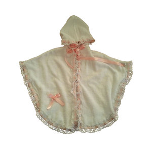 Capa tejida rosa para recién nacido - Product Image 1