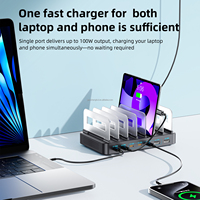 288W Universele Multi USB-C Oplader PD 30W Desktop Snellaadstation Telefoon Tablet Laptop Stand Dock Houder voor iPhone Samsung