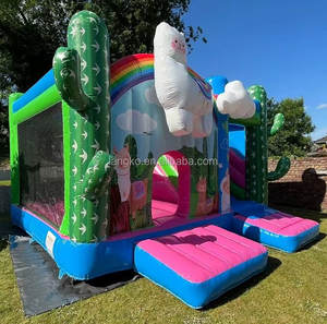 Château gonflable rose certifié CE, <span class=keywords><strong>Lama</strong></span> Hpfburg, châteaux gonflables commerciaux à vendre - Product Image 2