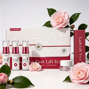 Kit de <span class=keywords><strong>Lifting</strong></span> de Pestañas con Keratina Coreana y Laminación de Cejas Camellia, Maquillaje Semipermanente con Resultado de Rizado de 90 Días, Venta al Por Mayor - Product Image 1