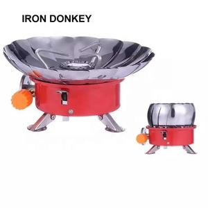 IRONDONKEY Camping en plein air coupe-vent Lotus poêle tête cuisson Barbecue Long réservoir de gaz Type de carte cuisinière à gaz - Product Image 1
