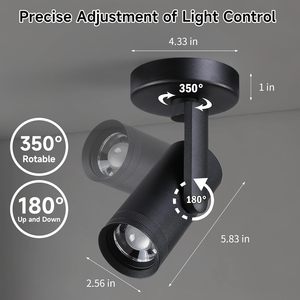 30W High Quality Modern IP44 Waterproof Aluminum Led <b>Spotlights</b> Ceiling Cob Outdoor Adjustable Track/Trace Lights 30000 Hours - Product Image 2