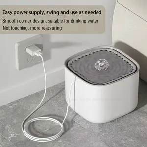 Dispensador de Agua Automático para Mascotas, Moderno, de Gran Capacidad, Ecológico, Funciona con Batería, de Plástico, con Bomba Silenciosa y Filtro LM - Product Image 4