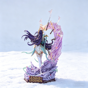 Statue de Héroïne de Jeu Premium, Figurine de Collection en Résine avec Base à Effets, Ornement Décoratif Cadeau pour les Fans - Product Image 5