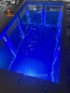 <span class=keywords><strong>Vente</strong></span> <span class=keywords><strong>d</strong></span>'usine : Aquarium portable personnalisé en conteneur transformé, <span class=keywords><strong>bassin</strong></span> à poissons, piscine mobile, certifié ISO/CE, avec filtre - Product Image 6