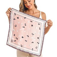 Écharpes carrées sur mesure en soie de mûrier 100% - Écharpe en soie de mûrier imprimée - Designer-Seidenschal 53 x 53 cm