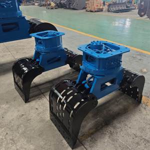 Mini pince de tri renforcée pour excavatrice de 1 à 3,5 tonnes, pince de démolition pour bois avec composant moteur central - Product Image 1