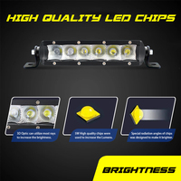 Nouvelle Arrivée 7 pouces 4x4 Hors Route Led Travail Bateau Conduite Lumières Bar Pods Led Avant Antibrouillard Phares Assemblages De Voiture