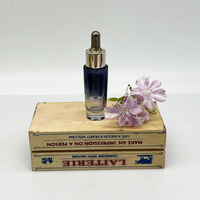 Nouvelle conception 2026 – Flacon cosmétique en verre droit dégradé avec compte-gouttes 25ml 50ml – Emballage cosmétique personnalisé avec logo par pulvérisation
