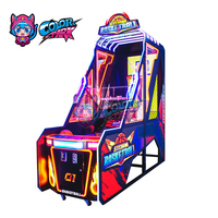 Machine de tir d'arcade de basket-ball à écran 3D pour 2 joueurs d'intérieur Machines de jeu à pièces de style de luxe pour l'amusement