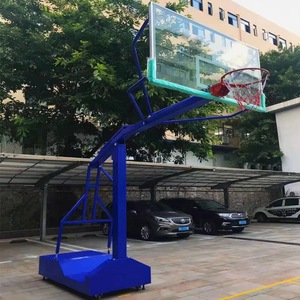 Canasta de Baloncesto para Exteriores, Tamaño Estándar para Adultos, Tipo Móvil con Tablero de Vidrio Templado para Entrenamiento y Competencia - Product Image 3