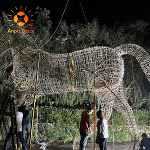 Kualitas tinggi 3D LED kereta kuda Motif menyala kuda dan kereta - Product Image 6