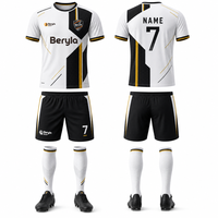 Conjunto de Uniforme de Fútbol Personalizado de Estilo Geométrico Moderno Bauhaus para Hombre, Transpirable, de Malla, de Secado Rápido, Ropa Deportiva para Equipo, Venta al Por Mayor OEM
