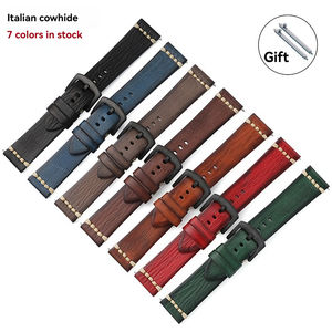 <span class=keywords><strong>Correa</strong></span> de cuero de lujo para Iwatch 9 8 7 <span class=keywords><strong>correa</strong></span> de reloj genuina de gama alta 20mm 22mm 24mm para Apple Watch - Product Image 2