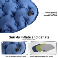 Tapis gonflable d'extérieur antidérapant et résistant à l'humidité, coussin de camping portable pour une personne, épais, pliable, imperméable 75D
