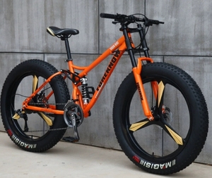 3 Spoke One Piece Wheel Mountain - All-Terrain Bike for Adults Lightweight Wheel Shock-Absorbing Fork - Product Image 3
