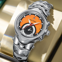 Montre-bracelet analogique à quartz Y2K rétro pour homme, en alliage, avec calendrier, étanche, de luxe, à la mode, vente en gros, Reloj Hombre
