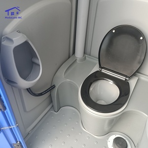 Inodoro Portátil Resistente, Inodoro Prefabricado de Plástico con Lavabo, para Exteriores, Parques, Apartamentos, Escuelas, Hospitales, Talleres - Product Image 5