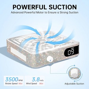 Nail Dust Collector Fan Manicure Machine Tools Strong Power Nail Vacuum Cleaner With Remove Filter Extractor Fan for Salon Tools - Product Image 2