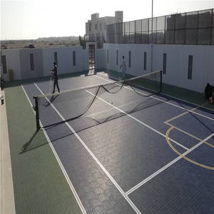 Ngoài Trời Đánh Dấu Một Nửa Bóng Rổ Cao Su Sàn Tòa Án Thảm Chi Phí Bên Ngoài Sân Bóng Rổ Sàn Gạch Nhựa Foor Mat - Product Image 4