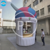 Stand de crème glacée gonflable pour la publicité extérieure, stand de citronnade, stand de boissons, tente pour les promotions et les événements