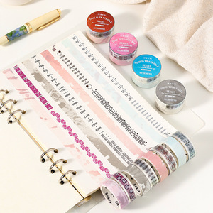 เทปกาวสองหน้าลาย Have A Good Day Time Tracing Series 4 แบบ 2 ม้วนต่อแบบ พร้อมแผ่นรองกระดาษคราฟท์ - Product Image 1