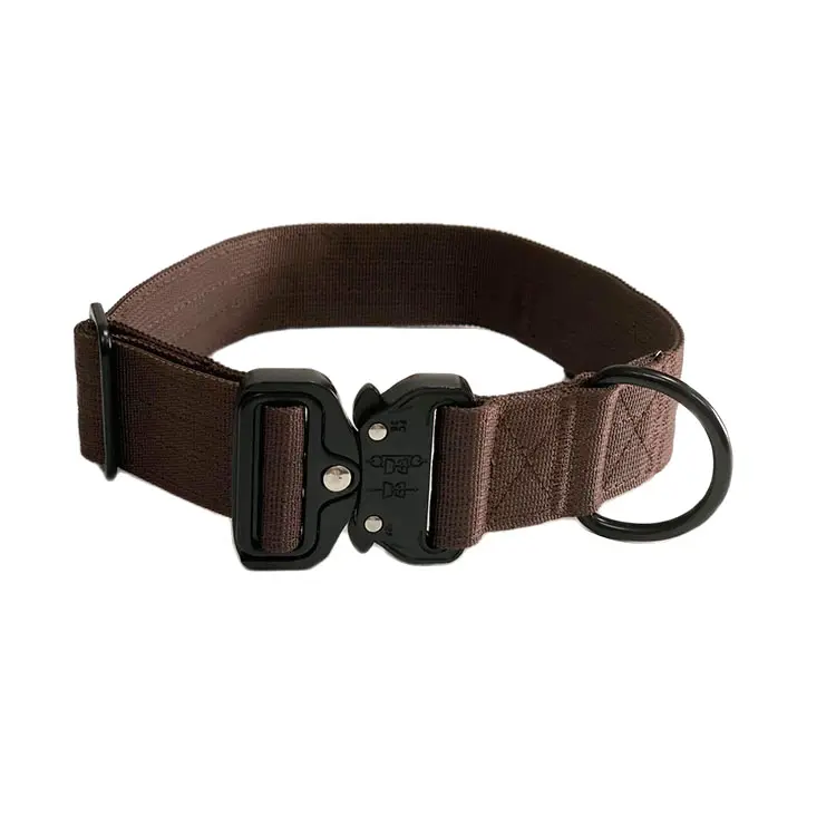 Premium Heavy Duty Nylon Dog Collar with Quick-Release Metal Buckle