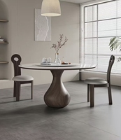 Französischer Retro Massivholz Esstisch Set High-End Einfacher Cabrio Tisch für Home Bar Küchen partys-Rustikal für Wohnung