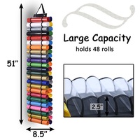 Porte-rouleau de rangement pour organisateur de vinyle Support mural au-dessus de la porte Porte-rouleau de vinyle suspendu pour artisanat