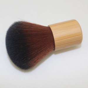 JDK spazzola per trucco Kabuki con manico in bambù naturale caldo spazzola per arrossire la polvere sintetica per capelli - Product Image 2