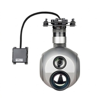 Q30TIR Pro Zoom optique 30x 1280x1024 Double capteur EO IR Suivi d'objets Gimbal pour drone Pod Psy168 en alliage d'aluminium