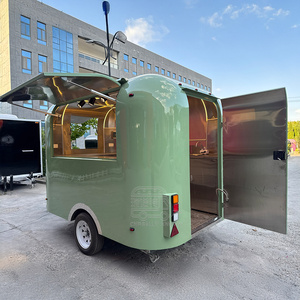 Food Truck <b>Trailer</b> Fully Equipped Concession Cart Mobile Ice Cream <b>Trailers</b> Commercial Cart Street Vending Carts - Product Image 1