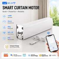 Système de rideaux électriques intelligents Smart Matter, moteurs de rideaux intelligents pour la maison, contrôle Tuya Google Home, système de moteur de rideau électrique