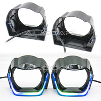 Masque de décoration DRL RGB à effet de poursuite pour phares de voiture, compatible avec les caches de projecteur LED Angel Eye de 3,0 pouces Robot DRL Gen.2