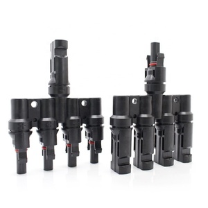 Connettore solare IP67 T4 FFF/<span class=keywords><strong>M</strong></span>/<span class=keywords><strong>M</strong></span>/FFF parallelo 4/1 femmina maschio 1/4 T Y ramo filo fotovoltaico per applicazioni di alimentazione - Product Image 1