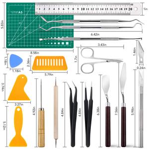 <span class=keywords><strong>Kit</strong></span> de Herramientas Manuales de Vinilo Plástico para Eliminar el Exceso de Material en Siluetas, Manualidades, Corte, Scrapbooking - Negro - Product Image 2