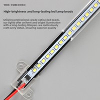 Barre lumineuse LED SMD AC 220V/110V, indice de protection IP33, dimmable, garantie 2 ans, lumière blanche ou blanc chaud, en aluminium pour vitrine à vin