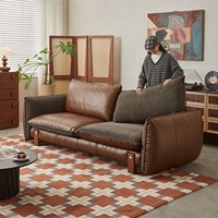 Meubles de salon modulaires Chesterfield modernes de qualité supérieure, canapé en tissu velours multiplace, pieds en bois, rembourrage en éponge