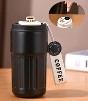 Gobelet thermos numérique à isolation sous vide, bouteille d'eau en acier inoxydable avec affichage de la température par LED, tasse à café
